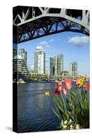 Vancouver from GranvilleIsland-null-Stretched Canvas