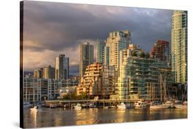 Vancouver from GranvilleIsland-null-Stretched Canvas