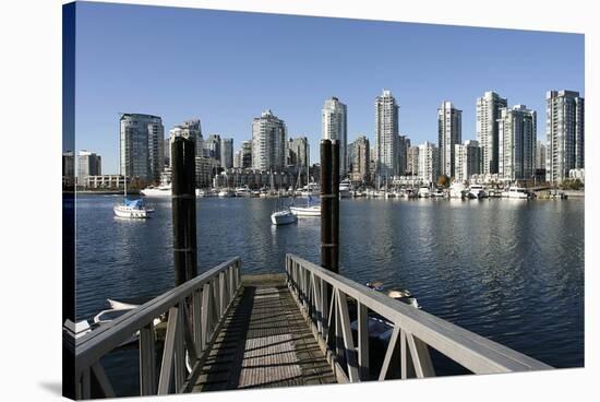 Vancouver from GranvilleIsland-null-Stretched Canvas