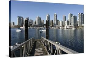 Vancouver from GranvilleIsland-null-Stretched Canvas