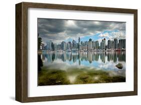 Vancouver from Stanley Park-null-Framed Art Print