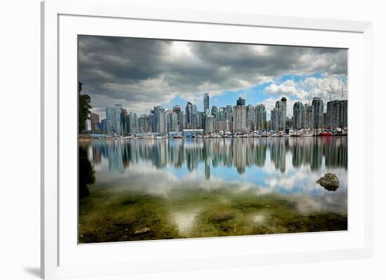 Vancouver from Stanley Park-null-Framed Art Print