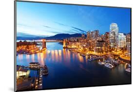 Vancouver In Canada-null-Mounted Art Print