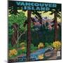 Vancouver Island Advertising Poster - Vancouver Island, Canada-Lantern Press-Mounted Art Print