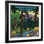 Vancouver Island Advertising Poster - Vancouver Island, Canada-Lantern Press-Framed Art Print