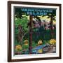 Vancouver Island Advertising Poster - Vancouver Island, Canada-Lantern Press-Framed Art Print