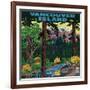 Vancouver Island Advertising Poster - Vancouver Island, Canada-Lantern Press-Framed Art Print