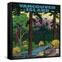 Vancouver Island Advertising Poster - Vancouver Island, Canada-Lantern Press-Framed Stretched Canvas