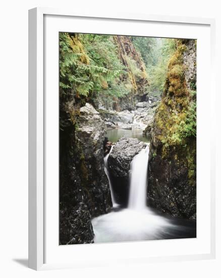 Vancouver Island, Englishman River Falls Park, Englishman River Falls-Christopher Talbot Frank-Framed Premium Photographic Print