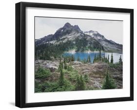 Vancouver Island, Strathcona Provincial Park, Glacier Feed Cream Lake-Christopher Talbot Frank-Framed Premium Photographic Print