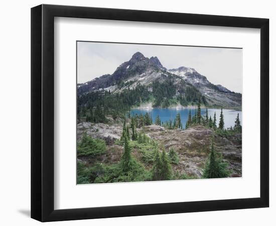 Vancouver Island, Strathcona Provincial Park, Glacier Feed Cream Lake-Christopher Talbot Frank-Framed Photographic Print