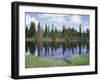 Vancouver Island, Strathcona Provincial Park, Reflecting in a Tarn-Christopher Talbot Frank-Framed Premium Photographic Print