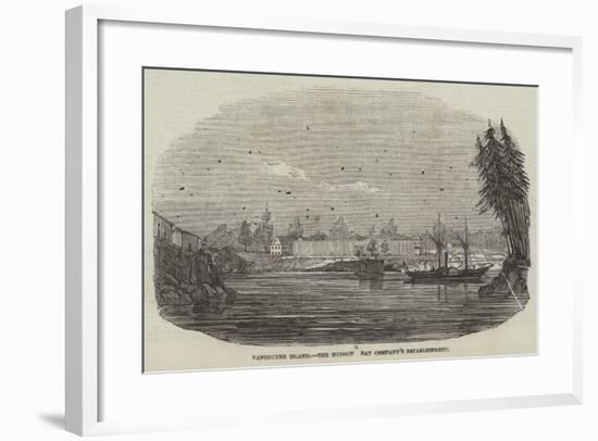 Vancouver Island, the Hudson's Bay Company's Establishment-null-Framed Giclee Print