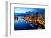 Vancouver Night View-abesan-Framed Photographic Print