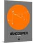 Vancouver Orange Subway Map-NaxArt-Mounted Art Print