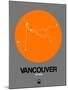 Vancouver Orange Subway Map-NaxArt-Mounted Art Print