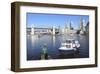 Vancouver's False Creek Ferry-null-Framed Art Print