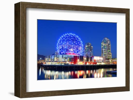 Vancouver Science World at Night, Vancouver, British Columbia, Canada. this Building Was Designed F-jiawangkun-Framed Photographic Print