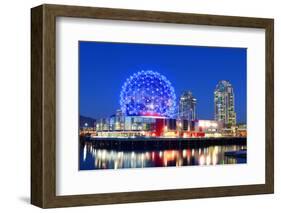 Vancouver Science World at Night, Vancouver, British Columbia, Canada. this Building Was Designed F-jiawangkun-Framed Photographic Print