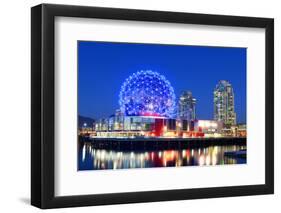 Vancouver Science World at Night, Vancouver, British Columbia, Canada. this Building Was Designed F-jiawangkun-Framed Photographic Print