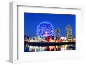 Vancouver Science World at Night, Vancouver, British Columbia, Canada. this Building Was Designed F-jiawangkun-Framed Photographic Print