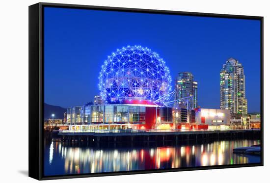 Vancouver Science World at Night, Vancouver, British Columbia, Canada. this Building Was Designed F-jiawangkun-Framed Stretched Canvas