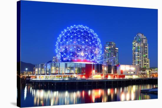 Vancouver Science World at Night, Vancouver, British Columbia, Canada. this Building Was Designed F-jiawangkun-Stretched Canvas