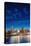 Vancouver skyline and high rise buildings at night, Vancouver, British Columbia, Canada, North Amer-Toms Auzins-Stretched Canvas