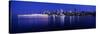 Vancouver Skyline at Night, British Columbia, Canada 2013-null-Stretched Canvas