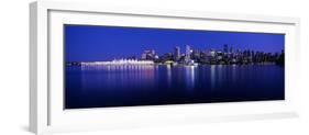 Vancouver Skyline at Night, British Columbia, Canada 2013-null-Framed Photographic Print