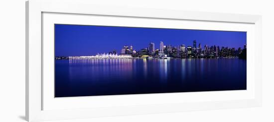 Vancouver Skyline at Night, British Columbia, Canada 2013-null-Framed Photographic Print