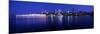 Vancouver Skyline at Night, British Columbia, Canada 2013-null-Mounted Photographic Print