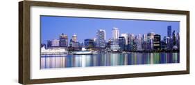 Vancouver Skyline at Night, British Columbia, Canada 2013-null-Framed Photographic Print