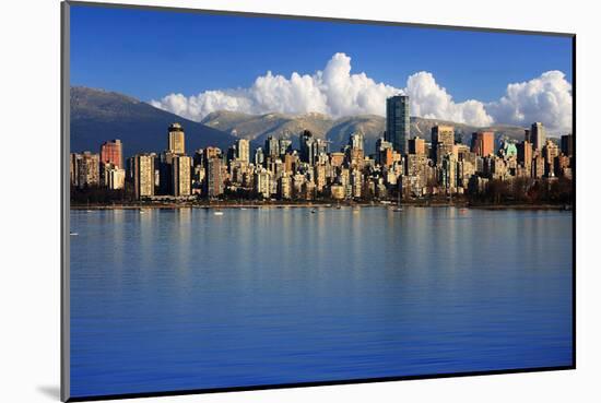 Vancouver Skyline Canada-null-Mounted Art Print