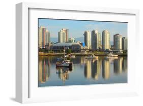 Vancouver Skyline &False Creek-null-Framed Art Print