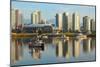 Vancouver Skyline &False Creek-null-Mounted Art Print