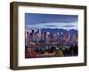 Vancouver skyline in front of North Shore Mountains-Ron Watts-Framed Photographic Print