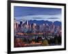 Vancouver skyline in front of North Shore Mountains-Ron Watts-Framed Photographic Print