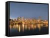 Vancouver skyline-Benjamin Rondel-Framed Stretched Canvas