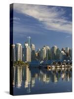 Vancouver Skyline.-Jon Hicks-Stretched Canvas