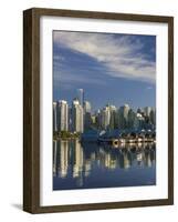 Vancouver Skyline.-Jon Hicks-Framed Photographic Print