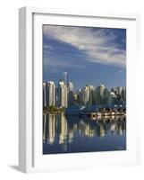 Vancouver Skyline.-Jon Hicks-Framed Photographic Print