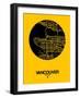 Vancouver Street Map Yellow-NaxArt-Framed Art Print