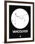 Vancouver White Subway Map-NaxArt-Framed Art Print