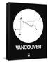 Vancouver White Subway Map-NaxArt-Framed Stretched Canvas