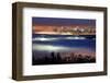 Vancouver with Evening Fog-null-Framed Art Print