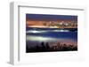 Vancouver with Evening Fog-null-Framed Art Print