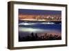 Vancouver with Evening Fog-null-Framed Art Print