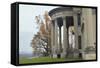 Vanderbilt Mansion Overlooking the Hudson River in Hyde Park NY-null-Framed Stretched Canvas