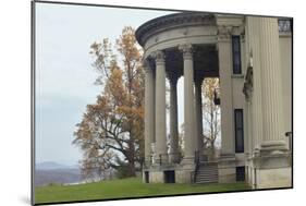 Vanderbilt Mansion Overlooking the Hudson River in Hyde Park NY-null-Mounted Photographic Print